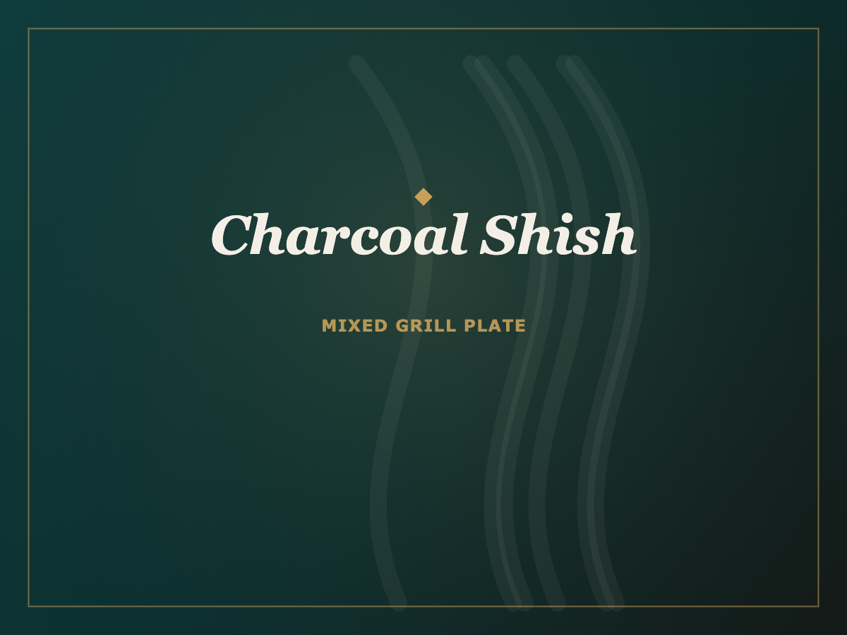 Charcoal Shish Plates